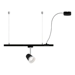 Paulmann URail alimentador de cable, negro mate, 2 m