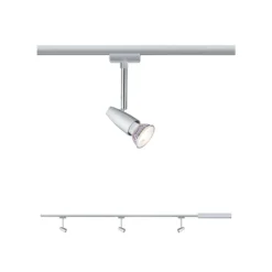 Paulmann URail Barelli set básico 3 focos, cromo