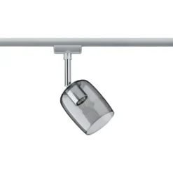 Paulmann URail Blossom foco, cromo/gris humo