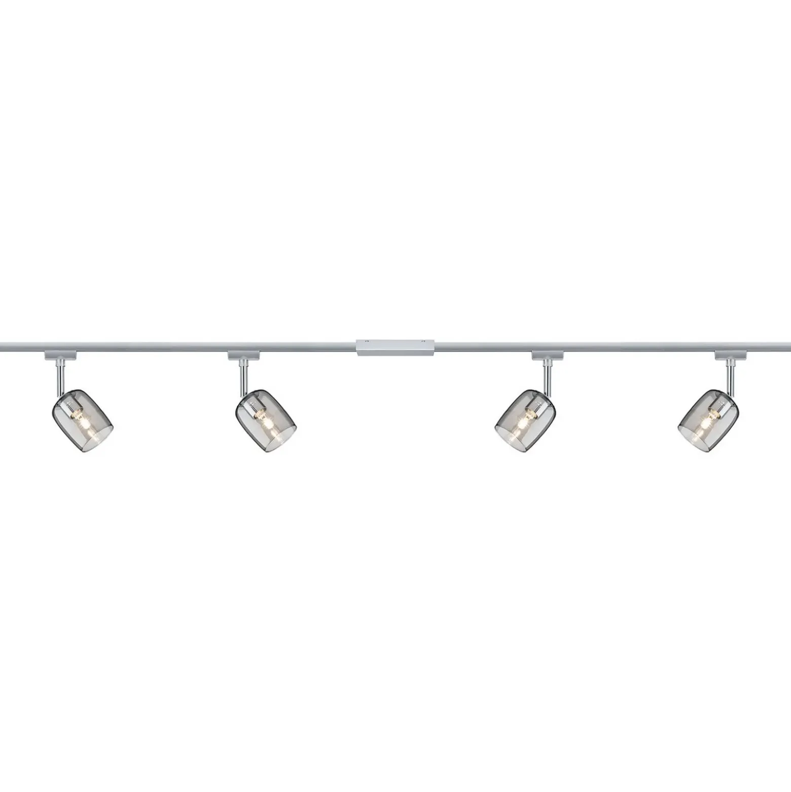 Paulmann URail Blossom set base cromo, vidrio humo