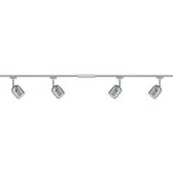 Paulmann URail Blossom set base cromo, vidrio humo