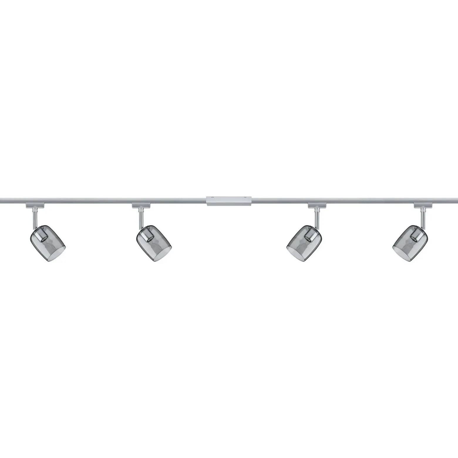 Paulmann URail Blossom set base cromo, vidrio humo