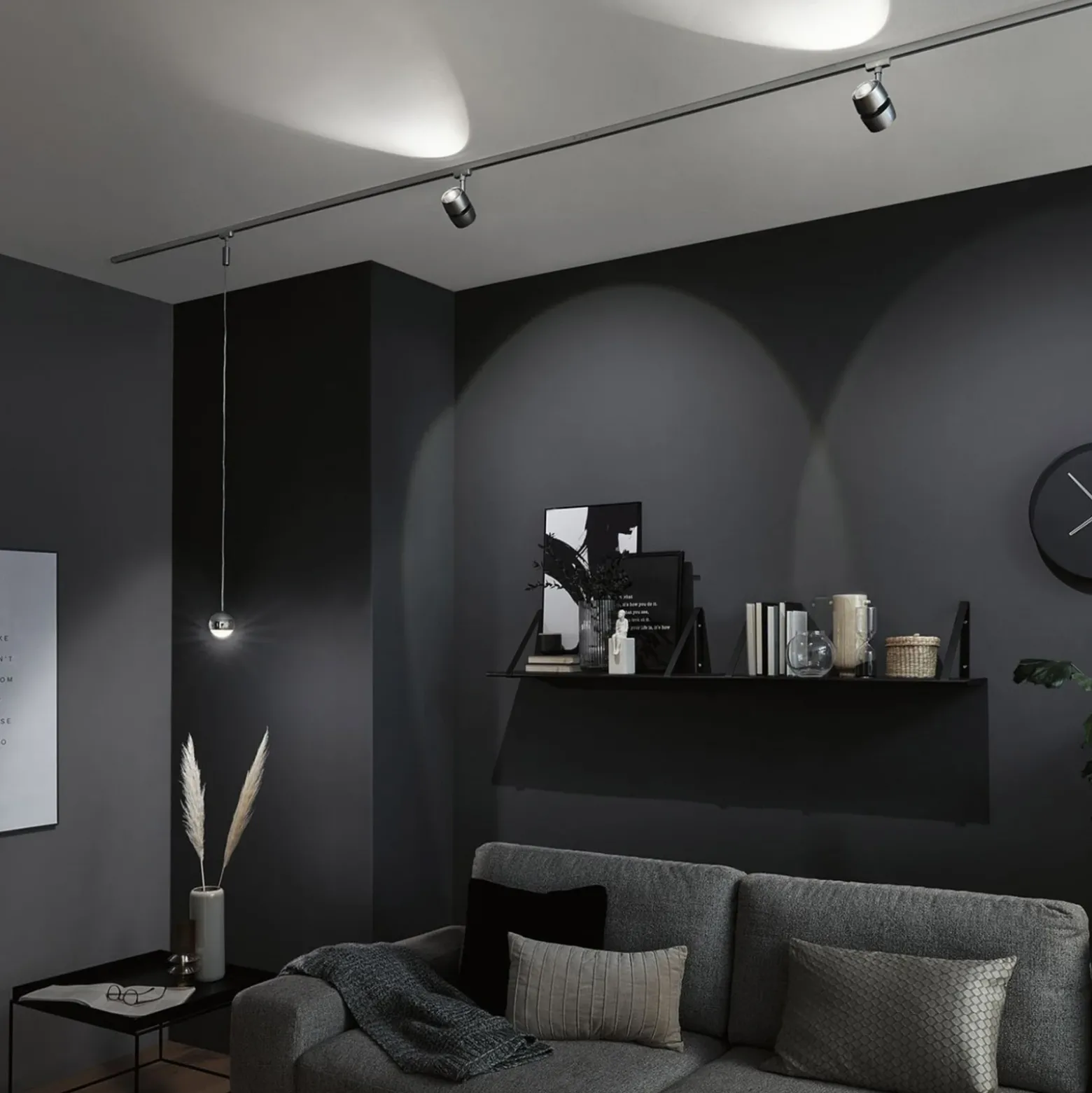 Paulmann URail Capsule II péndulo LED en cromo