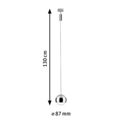 Paulmann URail Capsule II péndulo 4.000K cromo