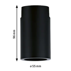 Paulmann URail Ceiling Socket E27, negro