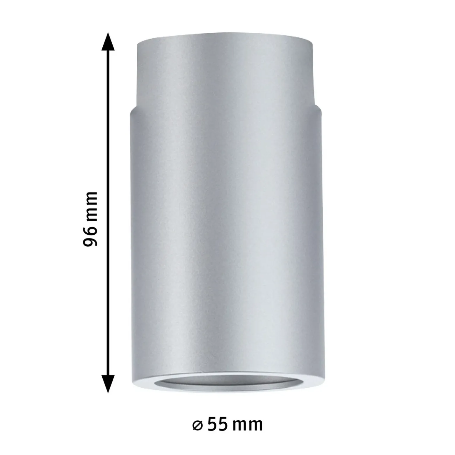 Paulmann URail Ceiling Socket E27, cromo mate