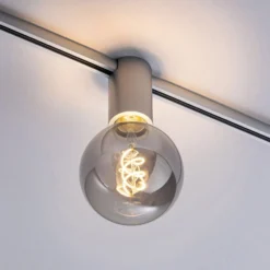 Paulmann URail Ceiling Socket E27, cromo mate
