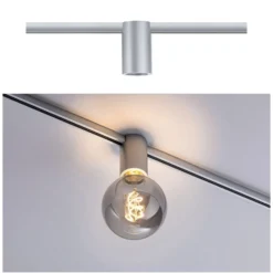 Paulmann URail Ceiling Socket E27, cromo mate