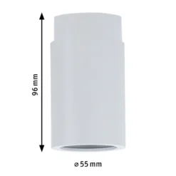 Paulmann URail Ceiling Socket E27, blanco