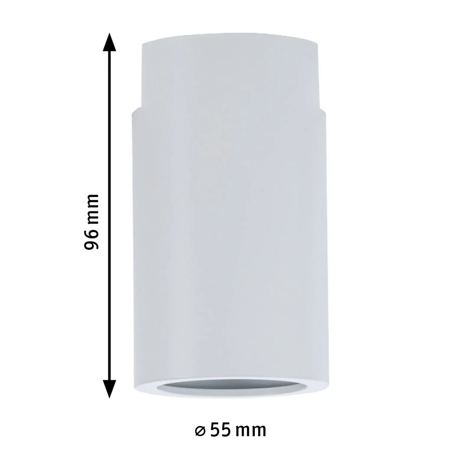 Paulmann URail Ceiling Socket E27, blanco