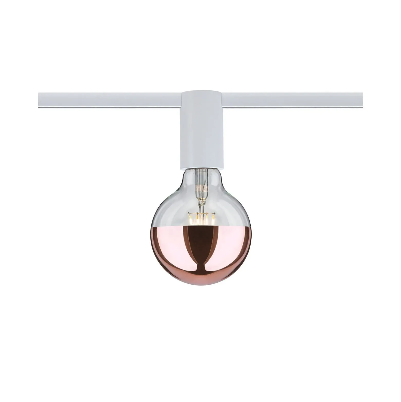 Paulmann URail Ceiling Socket E27, blanco