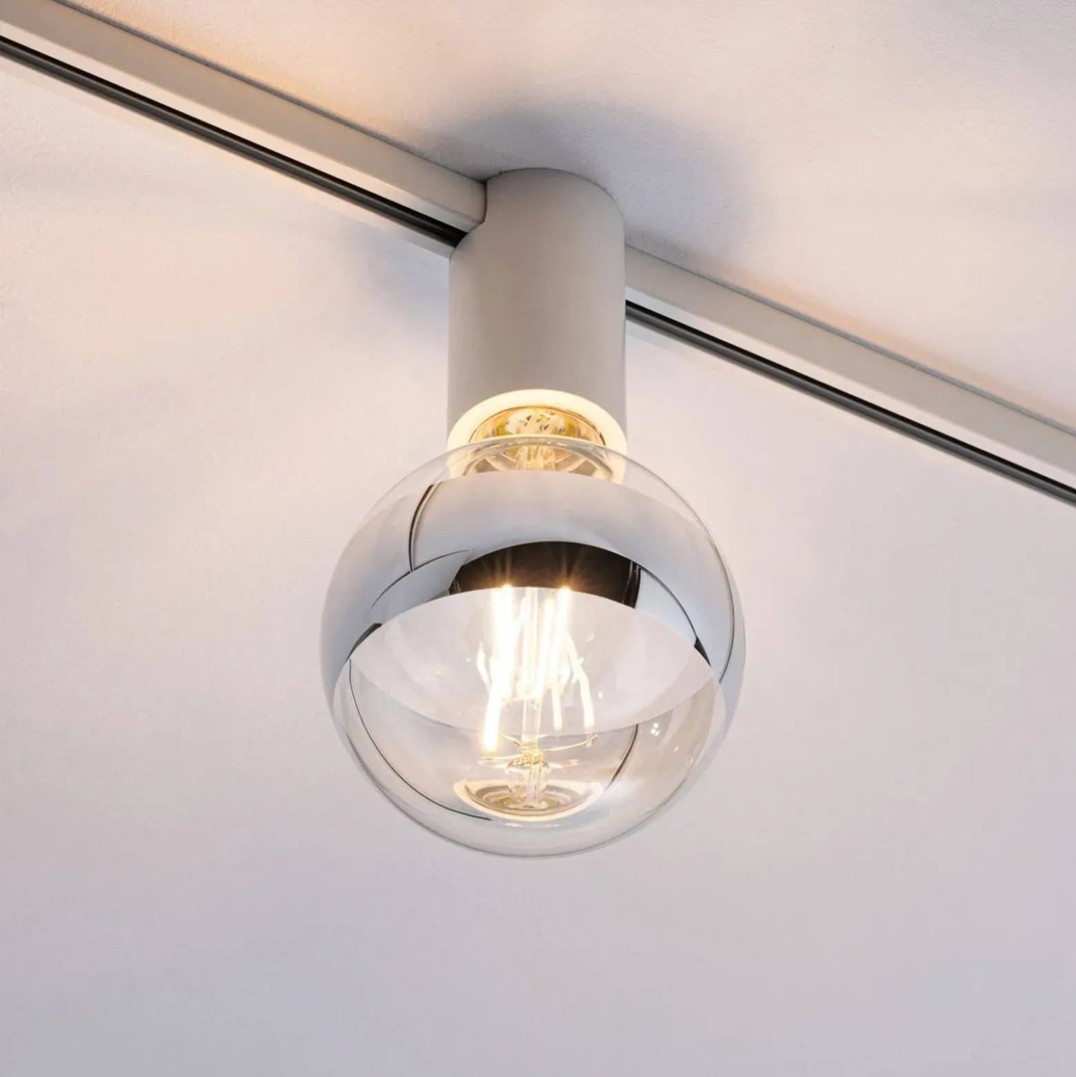 Paulmann URail Ceiling Socket E27, blanco
