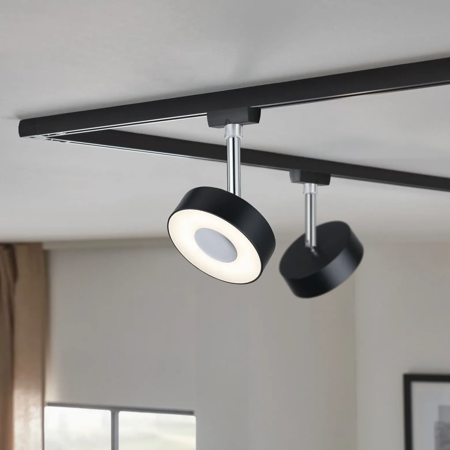 Paulmann URail Circle foco 3stepdim 3.000K negro