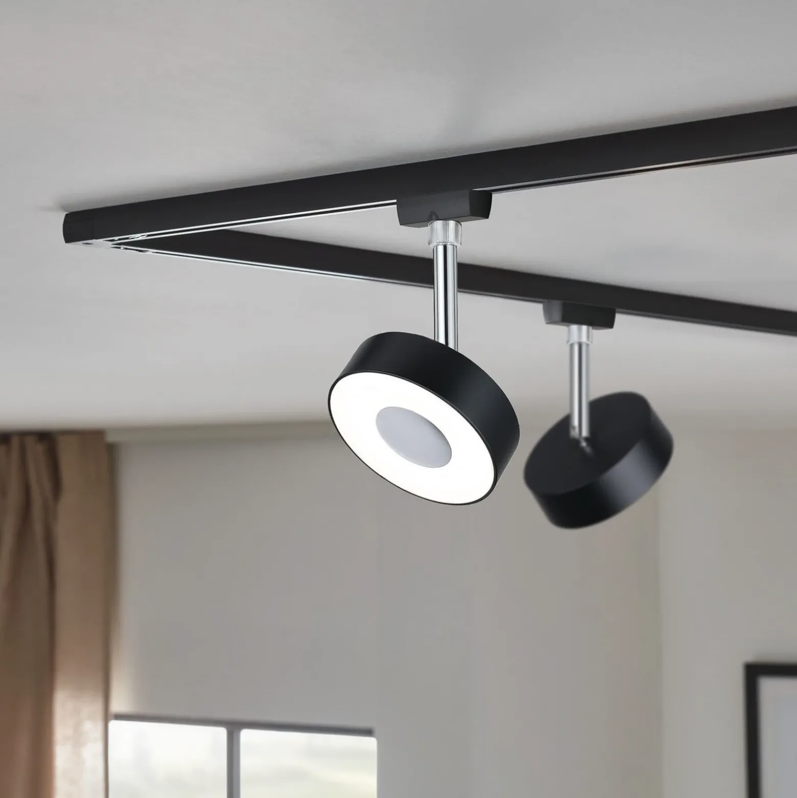 Paulmann URail Circle foco 3stepdim 4.000K negro