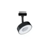 Paulmann URail Circle foco white switch negro