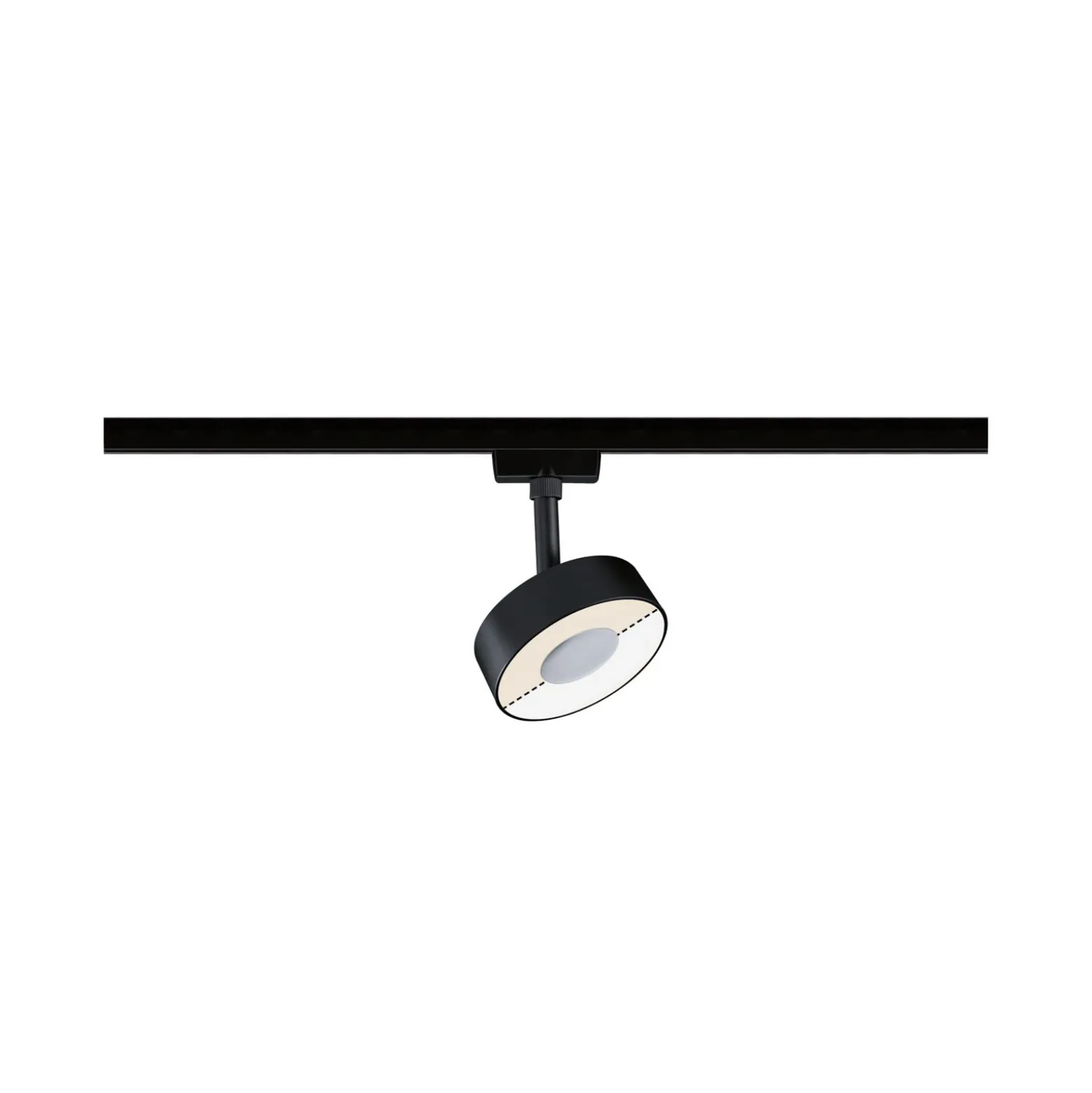 Paulmann URail Circle foco white switch negro