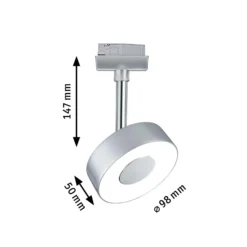 Paulmann URail Circle LED redondo 4.000K cromo