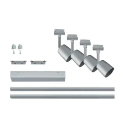 Paulmann URail Cover Set, 4 focos, 2xrail cromado