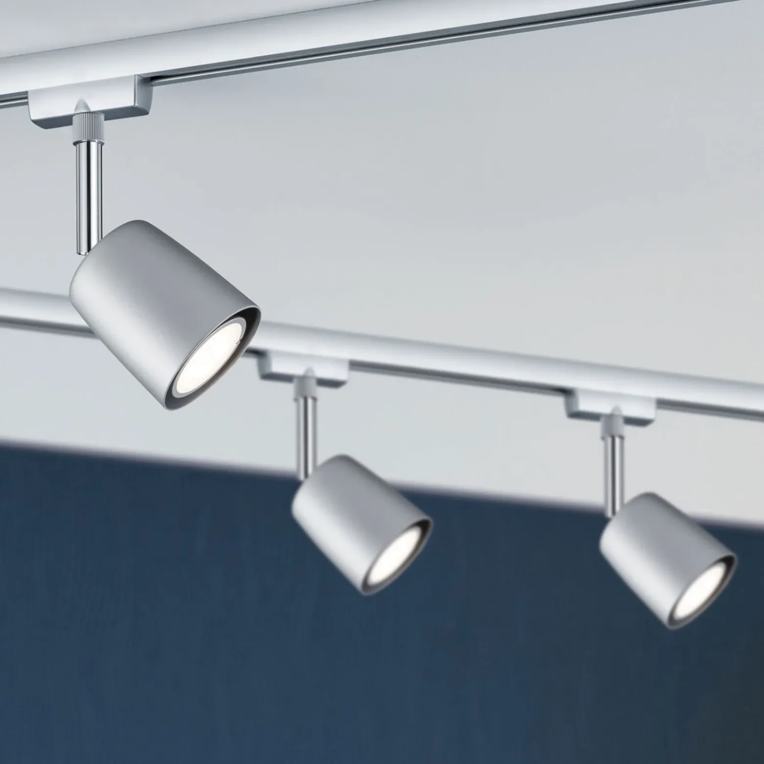 Paulmann URail Cover Set, 4 focos, 2xrail cromado