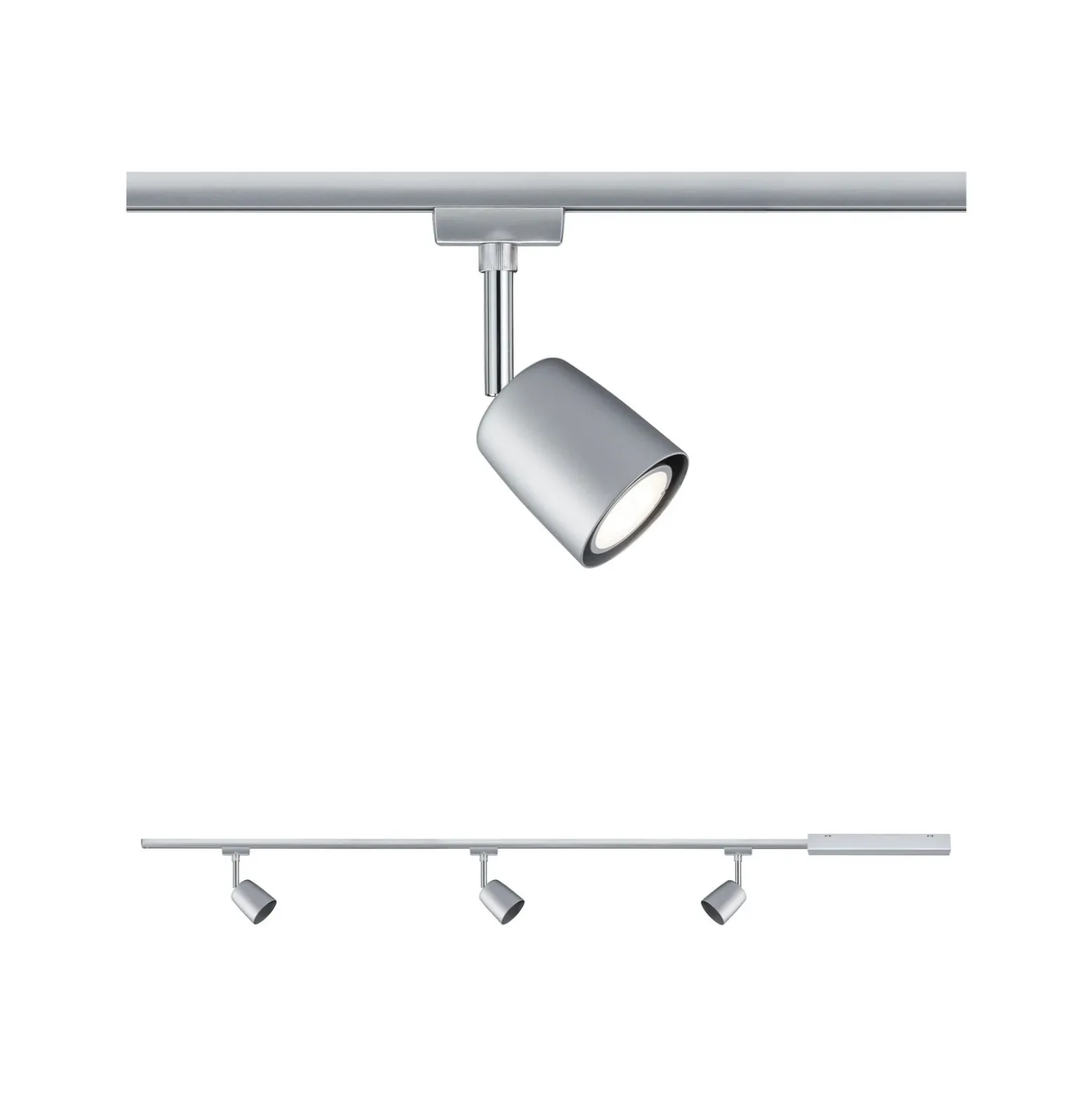 Paulmann URail Cover Set, 3 focos, pista, cromado