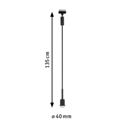 Paulmann URail DecoSystems péndulo E14 negro mate
