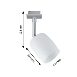 Paulmann URail foco Blossom de vidrio