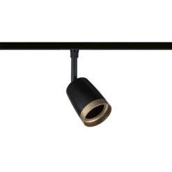 Paulmann URail foco de riel COVER, negro/dorado, Ø 7 cm, GU10