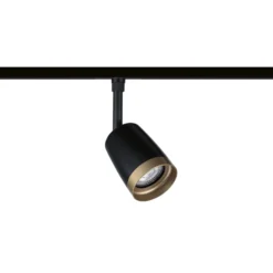 Paulmann URail foco de riel COVER, negro/dorado, Ø 7 cm, GU10