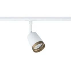 Paulmann URail Foco de riel COVER, blanco/dorado, Ø 7 cm, GU10