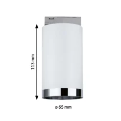 Paulmann URail foco de riel Tube, blanco señal, metal, GU10