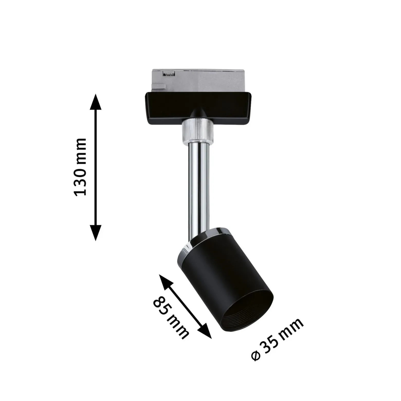 Paulmann URail foco Pure II atenuable, negro mate