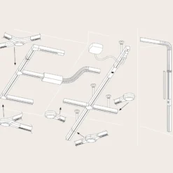Paulmann URail LED Line conector, cromo mate