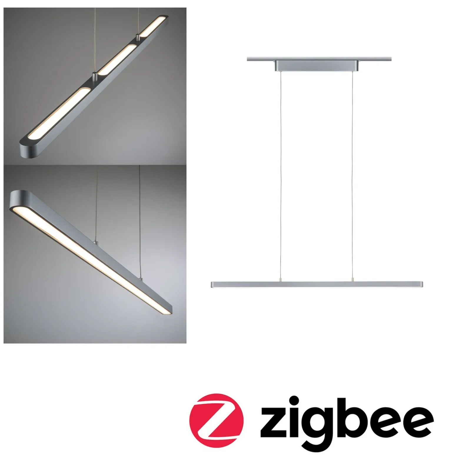 Paulmann URail Lento péndulo LED ZigBee CCT cromo