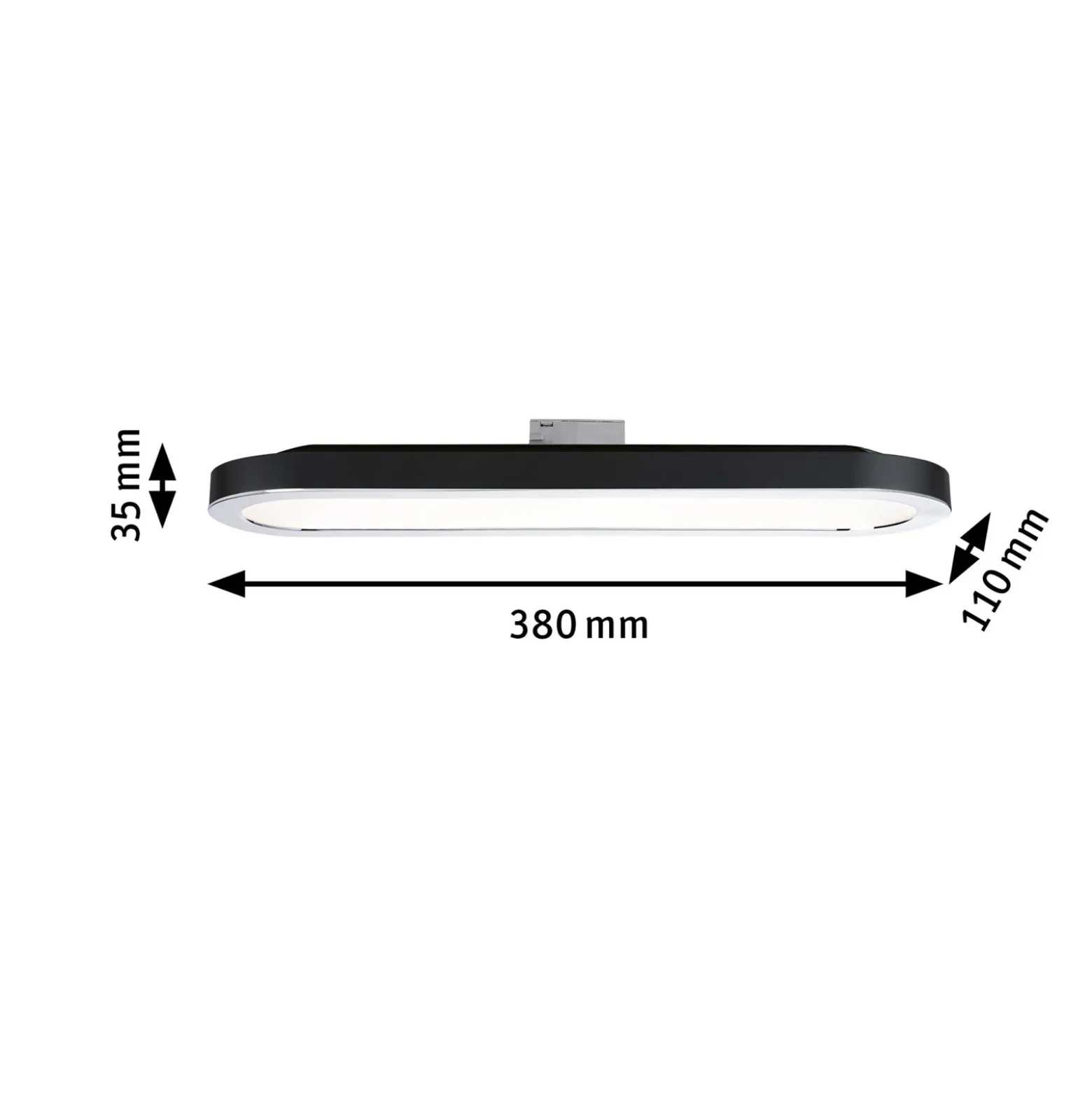 Paulmann URail panel LED 7W 2.700K negro mate