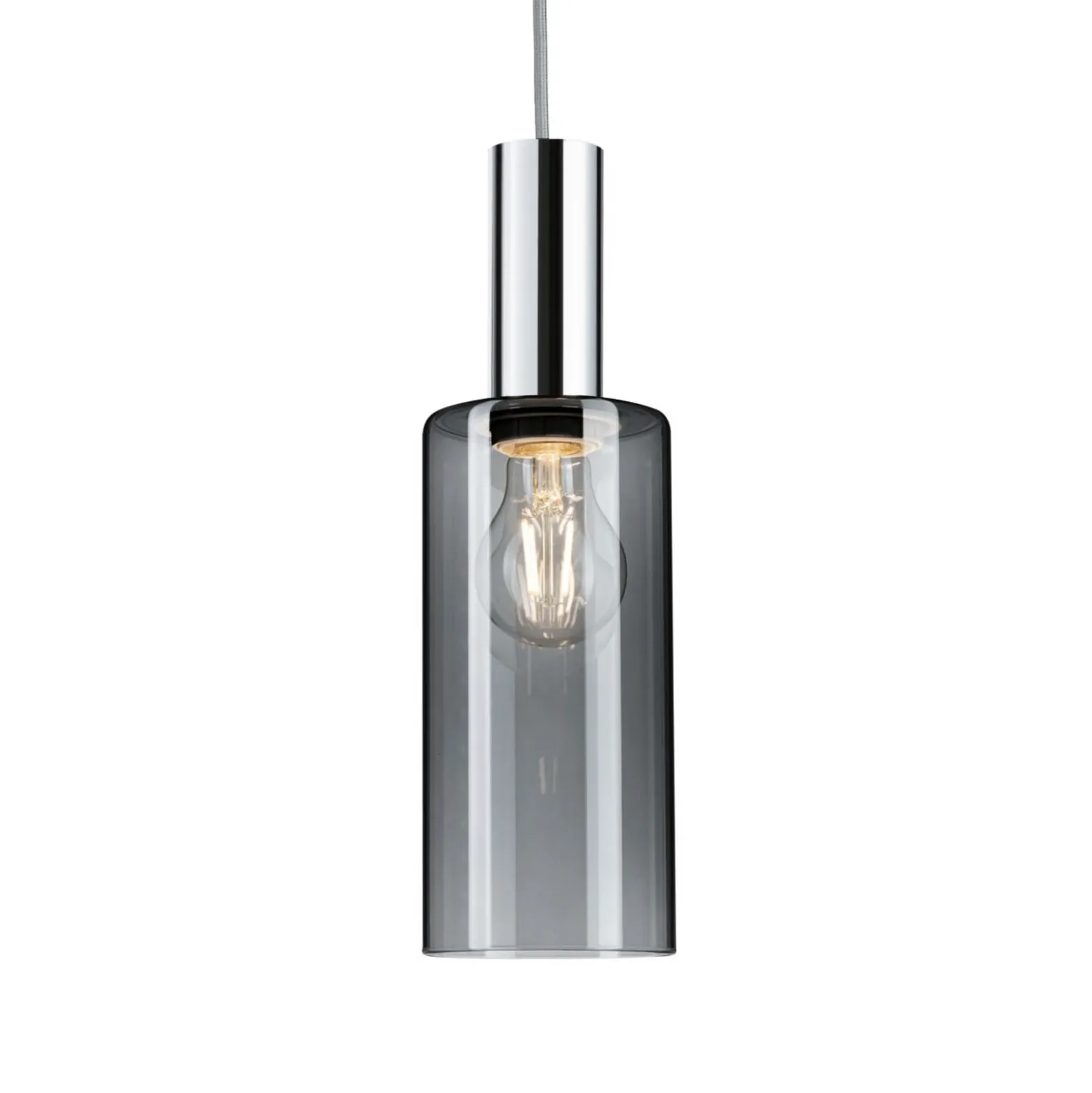 Paulmann URail pantalla Raja 2Easy, cristal ahumado Ø 10 cm
