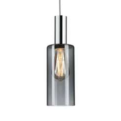 Paulmann URail pantalla Raja 2Easy, cristal ahumado Ø 10 cm