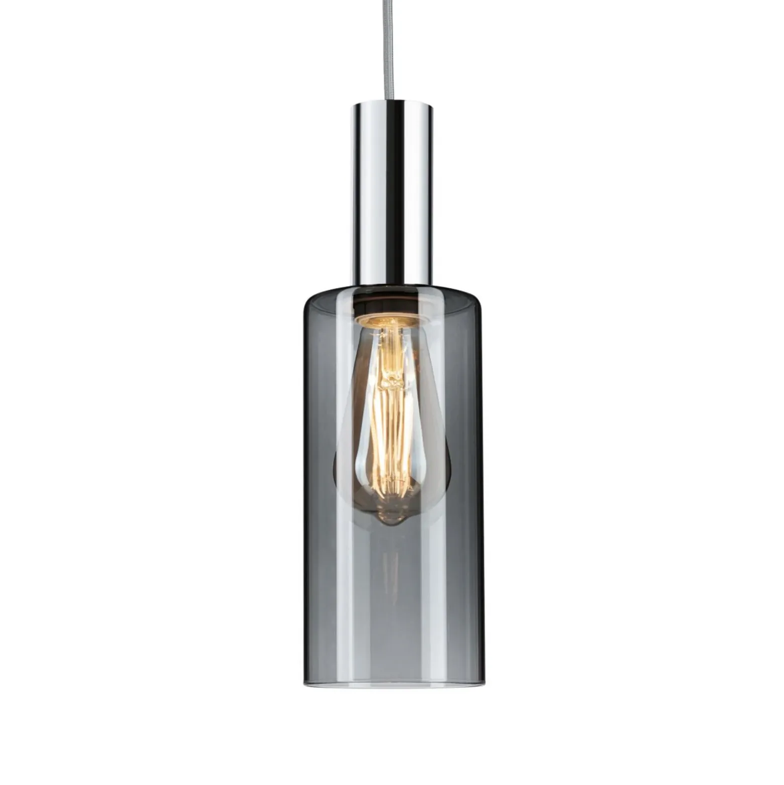 Paulmann URail pantalla Raja 2Easy, cristal ahumado Ø 10 cm