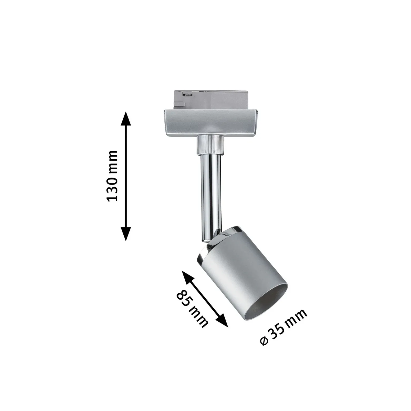 Paulmann URail Pure II foco, cromo mate