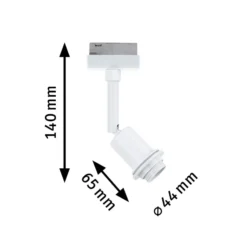 Paulmann URail Spot DecoSystems Basic, blanco señal, metal