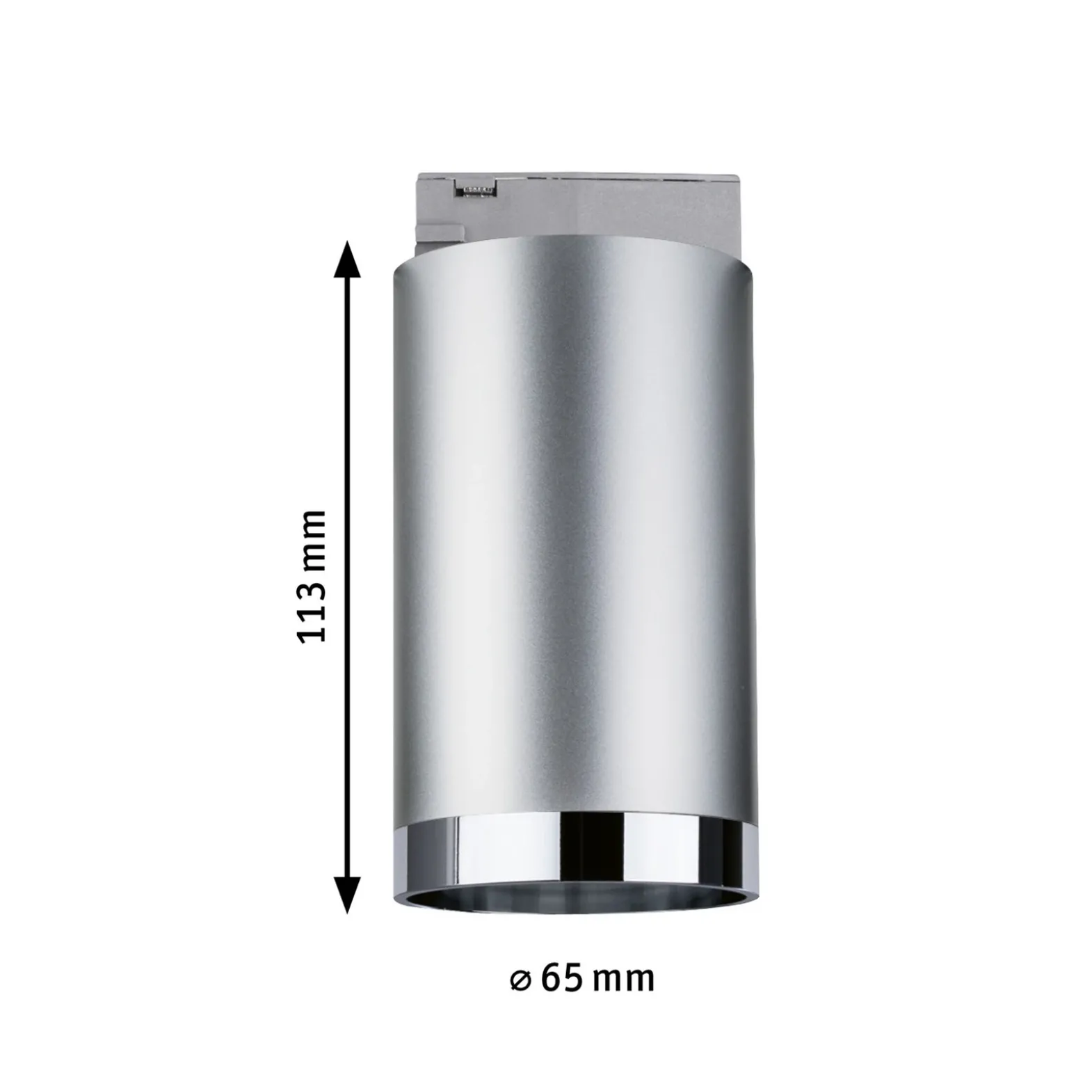Paulmann URail Spot Tube cromo mate