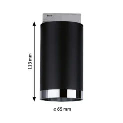 Paulmann URail Spot Tube negro mate