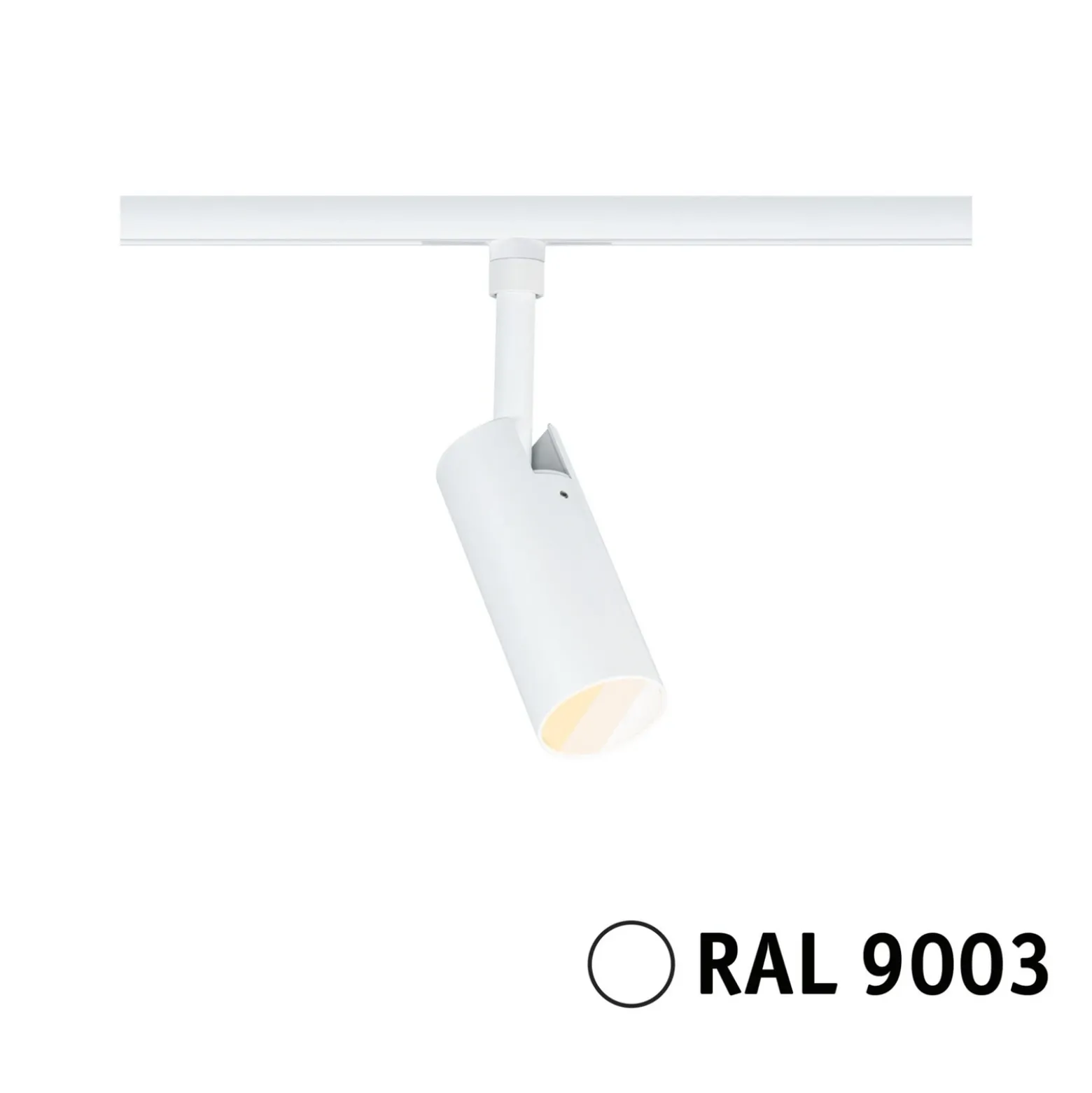 Paulmann URail-Spot Tubo, blanco mate, regulador atenuable de 3 niveles, CCT