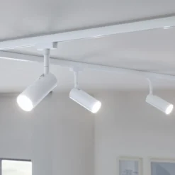 Paulmann URail Tubo Spot, 3 niveles atenuables, 4000 K, blanco señal