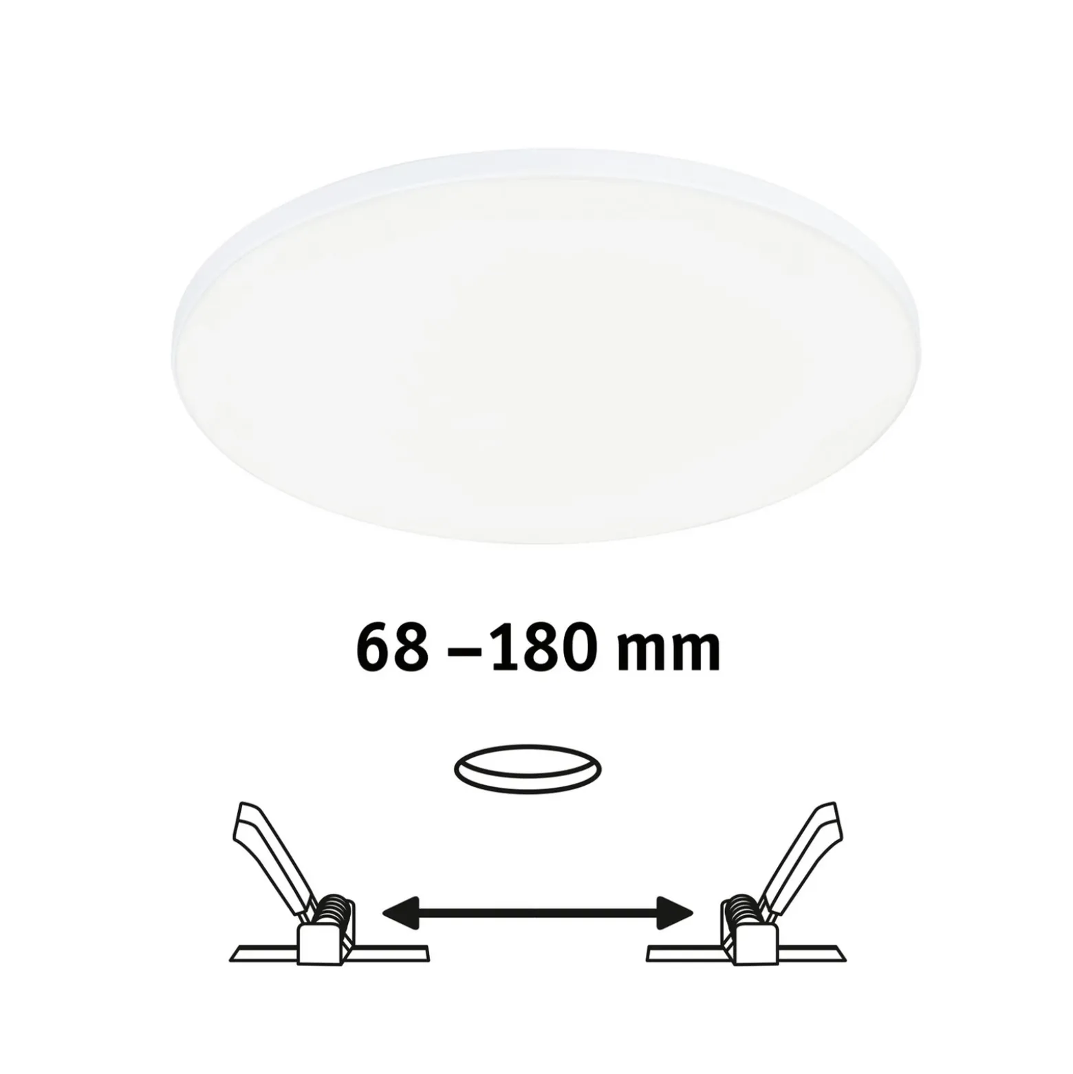 Paulmann Veluna Edge IP44 4.000K atenuador Ø 20cm