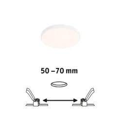 Paulmann Veluna Edge IP44 3.000K atenuador Ø 9cm