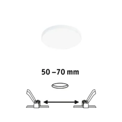 Paulmann Veluna Edge IP44 4.000K atenuador Ø 9cm
