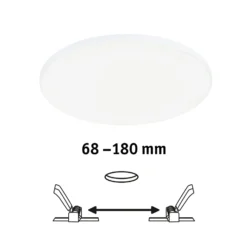 Paulmann Veluna Edge IP44 4.000K atenuador Ø 20cm