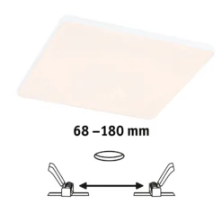 Paulmann Veluna Edge IP44 3000K atenuador 20x20cm