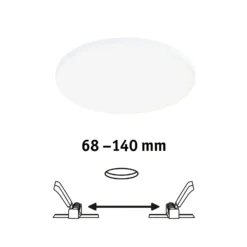Paulmann Veluna Edge IP44 4.000K atenuador Ø 16cm