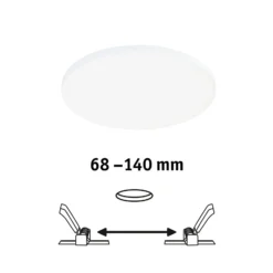 Paulmann Veluna Edge IP44 4.000K atenuador Ø 16cm